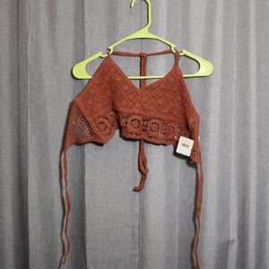 Free people crochet festival top, size small, NWT